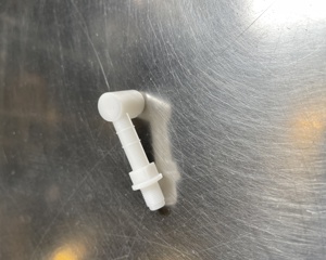 Adapter 90deg white f/Drink nipples BD Drinking bowl